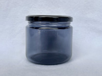 Salsa Smoky Glass 12 oz  Packed 12, w/lid, Irregular