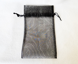 Black Organza Bag, 6X10 inches #2